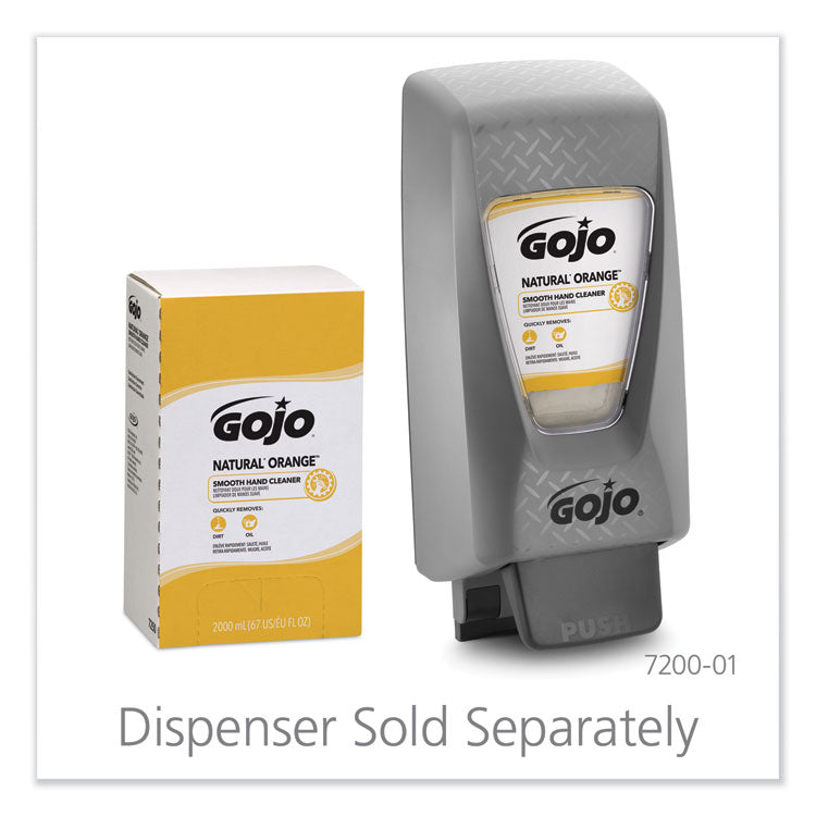 NATURAL ORANGE Smooth Hand Cleaner, Refill for GOJO PRO TDX Push-Style Dispenser, Citrus Scent, 2,000 mL, 4/Carton