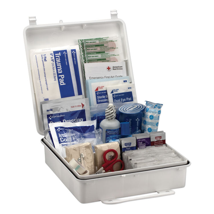 Bulk First Aid Kit for 50 People, 199 Pieces, Plastic Case