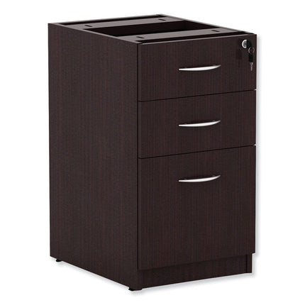Alera Valencia Series Full Pedestal File, Left/right, 3-Drawers: Box/box/file, Legal/letter, Espresso, 15.63" X 20.5" X 28.5"