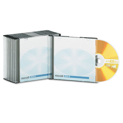 Dvd-R Recordable Disc, 4.7 Gb, 16x, Jewel Case, Gold, 10/pack