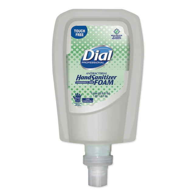 Antibacterial Foaming Hand Sanitizer Refill For Fit Touch Free Dispenser, 1 L Bottle, Fragrance-Free, 3/carton