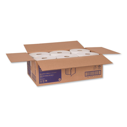 Advanced Hardwound Roll Towel, 1-Ply, 7.88" x 800 ft, White, 6 Rolls/Carton