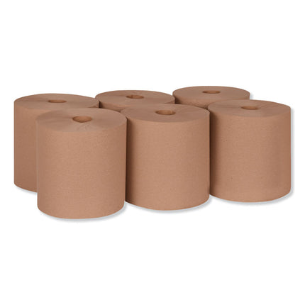 Hardwound Roll Towel, 1-Ply, 7.88" x 1,000 ft, Natural, 6 Rolls/Carton