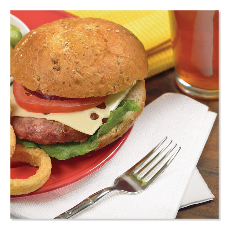 Universal Dinner Napkins, 1-Ply, 17" X 17", 1/4 Fold, White, 4008/carton