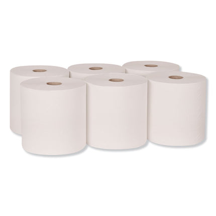 Advanced Hardwound Roll Towel, 1-Ply, 7.88" x 800 ft, White, 6 Rolls/Carton