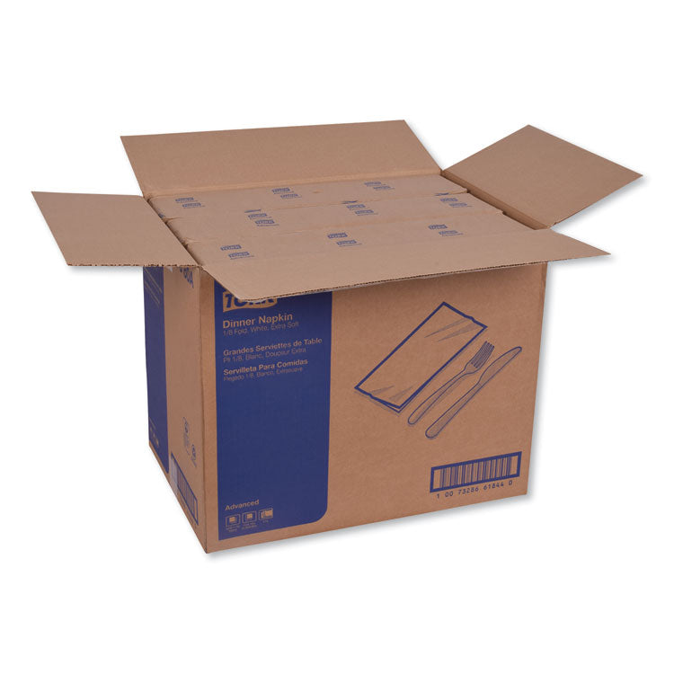 Advanced Dinner Napkin,3-Ply,17" X 16.125",1/8 Fold, White,1740/ct