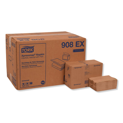 Xpressnap Interfold Dispenser Napkins, 1-Ply, 13 X 8.5, Natural, 500/pack, 12 Packs/carton