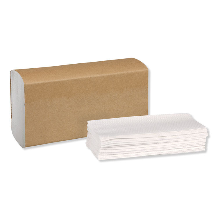 Universal Multifold Hand Towel, 1-Ply, 9.13 x 9.5, White, 250/Pack,16 Packs/Carton