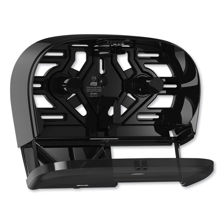 High Capacity Bath Tissue Roll Dispenser for OptiCore, 16.62 x 5.25 x 9.93, Black