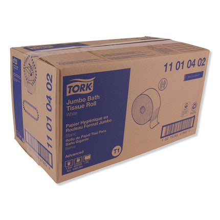 Advanced Jumbo Roll Bath Tissue, Septic Safe, 1-Ply, White, 3.48" x 2,247 ft, 6 Rolls/Carton