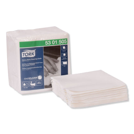 Heavy-Duty Cleaning Cloth, 12.6 X 13, White, 50/pack, 6 Packs/carton