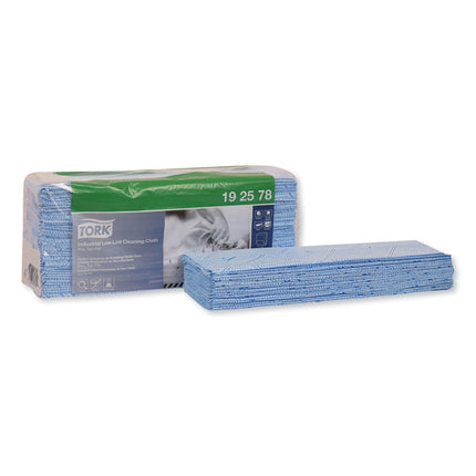 Low-Lint Cleaning Cloth, 1-Ply, 15.4 x 12.8, Unscented, Blue, 80/Bag, 5 Bags/Carton