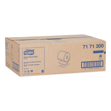 Universal Hand Towel Roll, Notched, 1-Ply, 7.5" x 800 ft, Natural, 6 Rolls/Carton