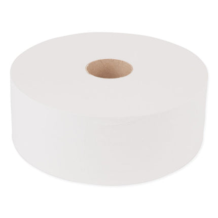 Advanced Jumbo Roll Bath Tissue, Septic Safe, 1-Ply, White, 3.48" x 2,247 ft, 6 Rolls/Carton