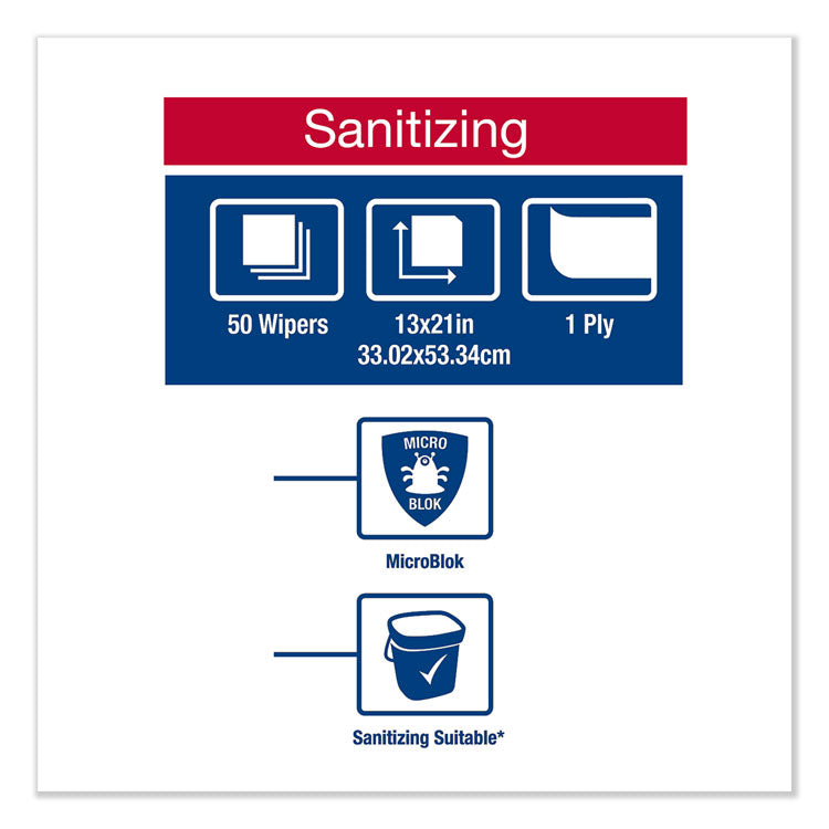 Foodservice Cloth, 13 x 21, White, 50/Carton