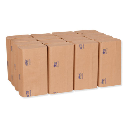 Universal Multifold Hand Towel, 1-Ply, 9.13 x 9.5, Natural, 250/Pack, 16 Packs/Carton