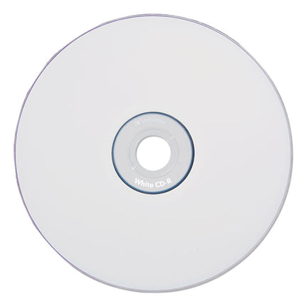 Cd-R Recordable Disc, 700 Mb/80 Min, 52x, Spindle, White, 100/pack
