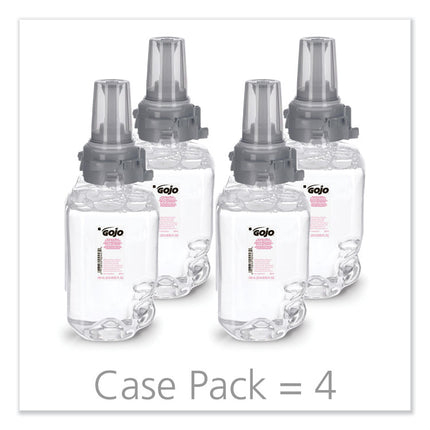 Clear and Mild Foam Handwash Refill, For ADX-7 Dispenser, Fragrance-Free, 700 mL, 4/Carton