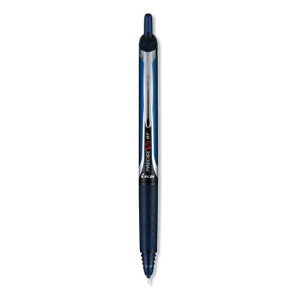 Precise V5RT Rollerball Pen, Retractable, Extra-Fine 0.5 mm, Navy Ink, Navy Barrel, Dozen
