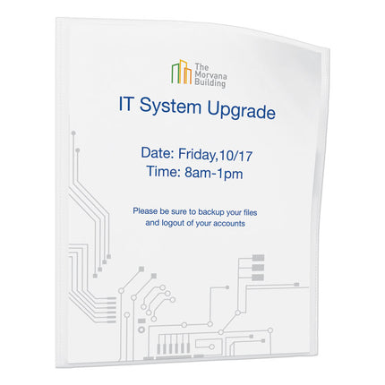 Top-Load Display Sheet Protectors, Letter, 10/pack