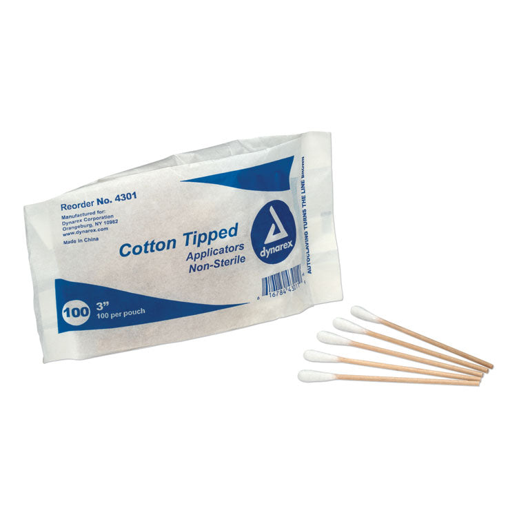Refill For Smartcompliance Business Cabinet, Cotton-Tipped Applicators, 3",100/bag