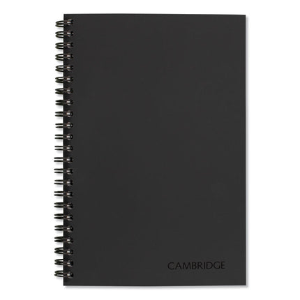 Wirebound Guided Business Notebook, QuickNotes List-Management Format, Dark Gray Linen Cover, (80) 8 x 5 Sheets