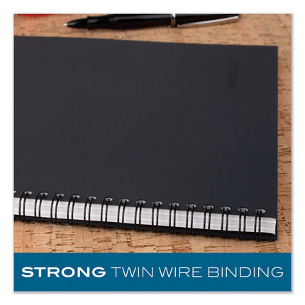 Wirebound Guided Business Notebook, Action Planner Project-Management Format, Dark Gray Linen Cover, (80) 11 x 8.5 Sheets