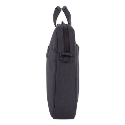 Cadence Slim Briefcase, Fits Devices Up to 15.6", Polyester, 3.5 x 3.5 x 16, Charcoal