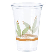 Bare Eco-Forward RPET Cold Cups 20 oz, Plastic, Leaf Design, 50/Pack, 12 Packs/Carton