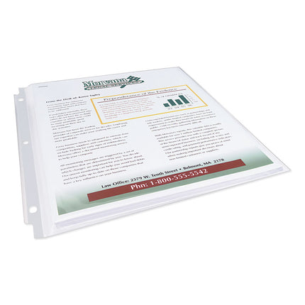 Multi-Page Top-Load Sheet Protectors, Heavy Gauge, Letter, Clear, 25/pack