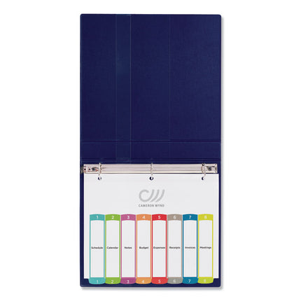 Customizable TOC Ready Index Multicolor Tab Dividers, 8-Tab, 1 to 8, 11 x 8.5, White, Contemporary Color Tabs, 1 Set