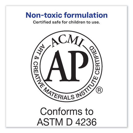 Permanent Glue Stic Value Pack, 1.27 Oz, Applies White, Dries Clear, 6/pack