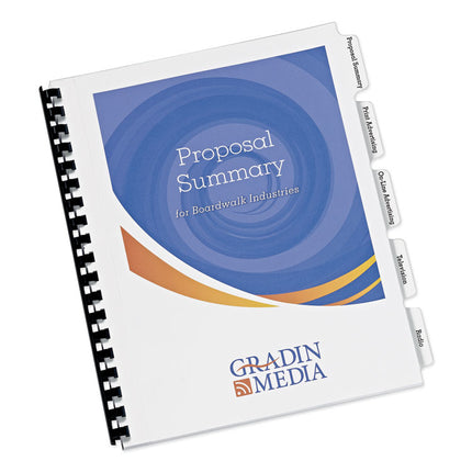 Customizable Print-On Dividers, Unpunched, 5-Tab, 11 x 8.5, White, 5 Sets