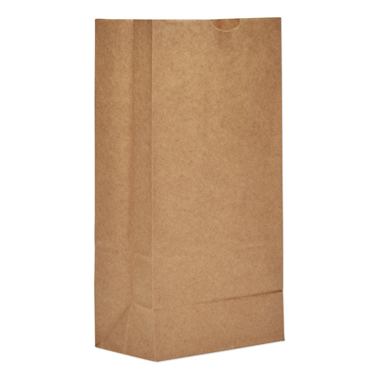 Grocery Paper Bags, #8 Size, Heavy-Duty, 6" x 3.88" x 12.5", Natural, 500/Bundle