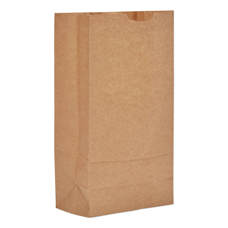Grocery Paper Bags, #10 Size, 7" x 4.38" x 13.75", Natural, 500/Bundle