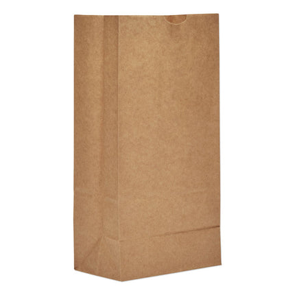Grocery Paper Bags, #8 Size, Extra-Heavy-Duty, 6" x 3.88" x 12.5", Natural, 500/Bundle