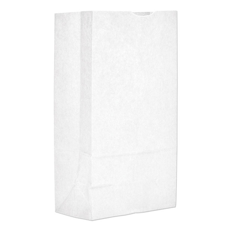 Grocery Paper Bags, #12 Size, 7" x 4.38" x 13.75", White, 500/Bundle
