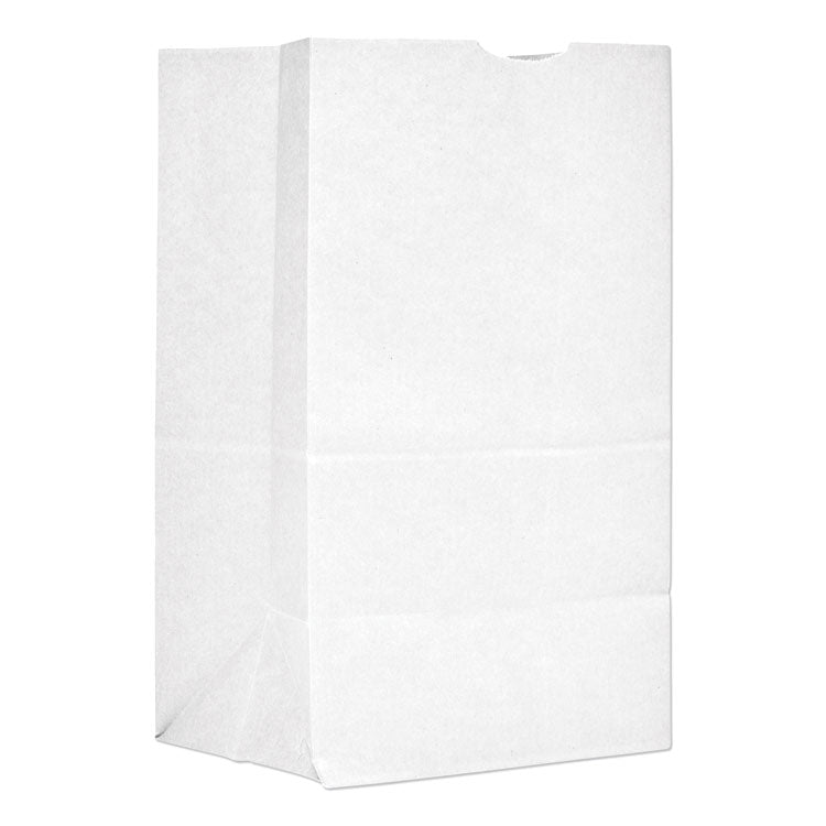 Grocery Paper Bags, #20 Squat Size, 8.13" x 5.88" x 12.5", White, 500/Bundle