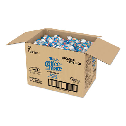 Liquid Coffee Creamer, French Vanilla, 0.38 oz Mini Cups, 360/Carton