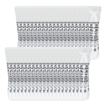 Foam Drink Cups, 12 oz, Squat, White, 1,000/Carton