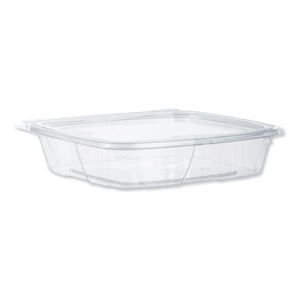 ClearPac SafeSeal Tamper-Resistant/Evident Containers, Flat Lid, 35 oz, Clear, Plastic, 100/Bag, 2 Bags/Carton