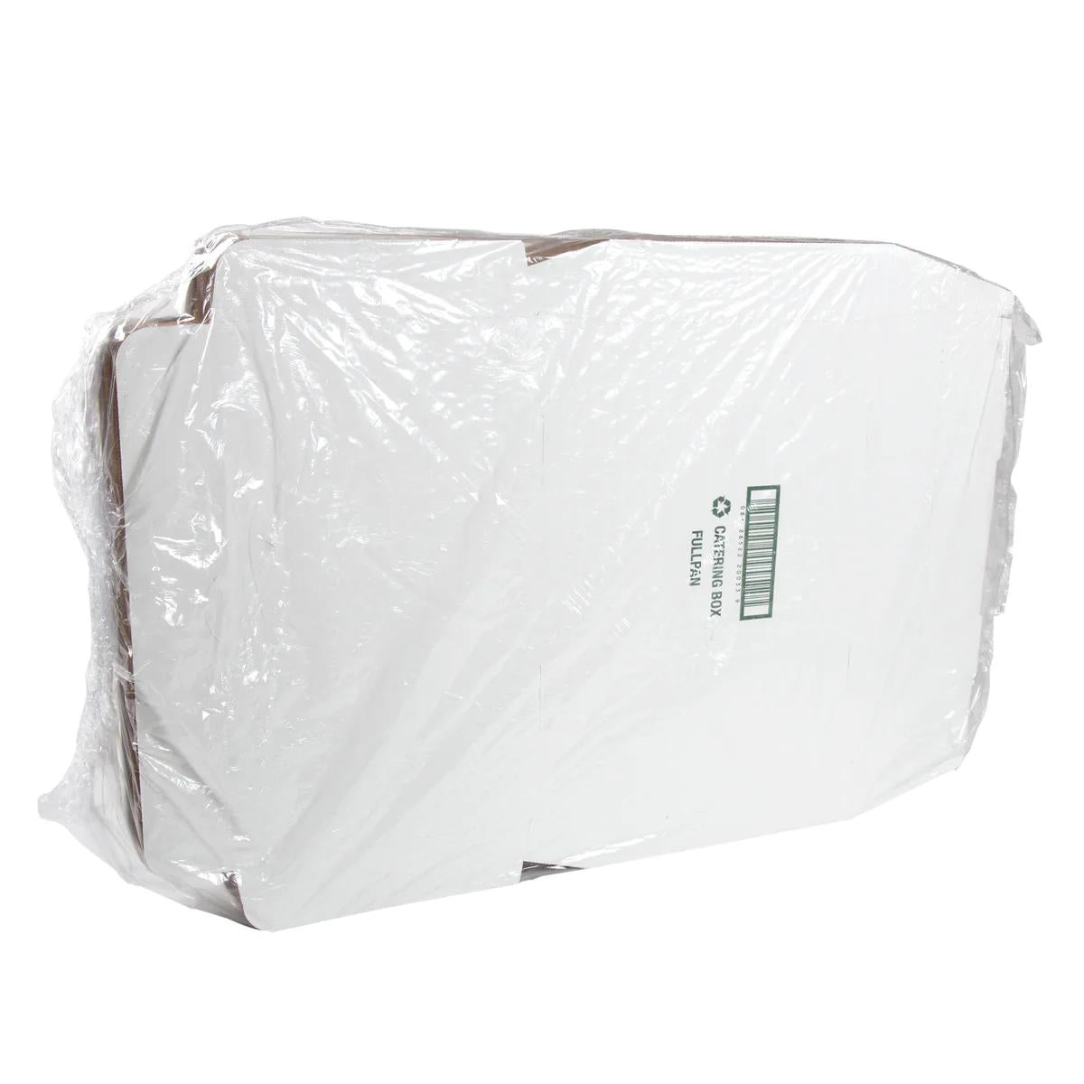 AmerCareRoyal Corrugated Catering Box White Full Pan 21" X 13" X 3" 50 / cs