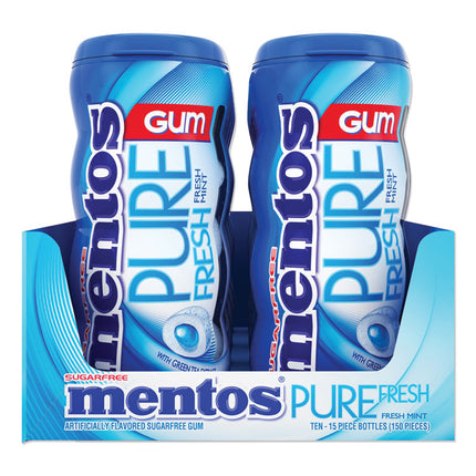 Pure Fresh Sugar-Free Gum, Mint, 15 Pieces/pack, 10 Packs/box