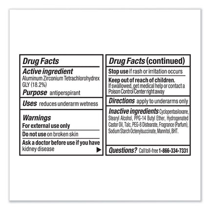 Men Dry Protection Anti-Perspirant, Cool Rush, 0.5 Oz Deodorant Stick