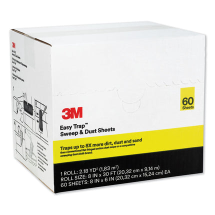 Easy Trap Duster, 8" X 30 Ft, White, 60 Sheets/box, 8 Boxes/carton