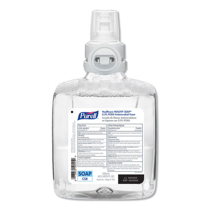Healthcare HEALTHY SOAP 0.5% PCMX Antimicrobial Foam Refill, For CS8 Dispensers, Light Floral Scent, 1,200 mL, 2/Carton