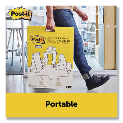 Original Tabletop Easel Pad with Self-Stick Sheets, Unruled, 20 x 23, White, 20 Sheets, 4/Pack