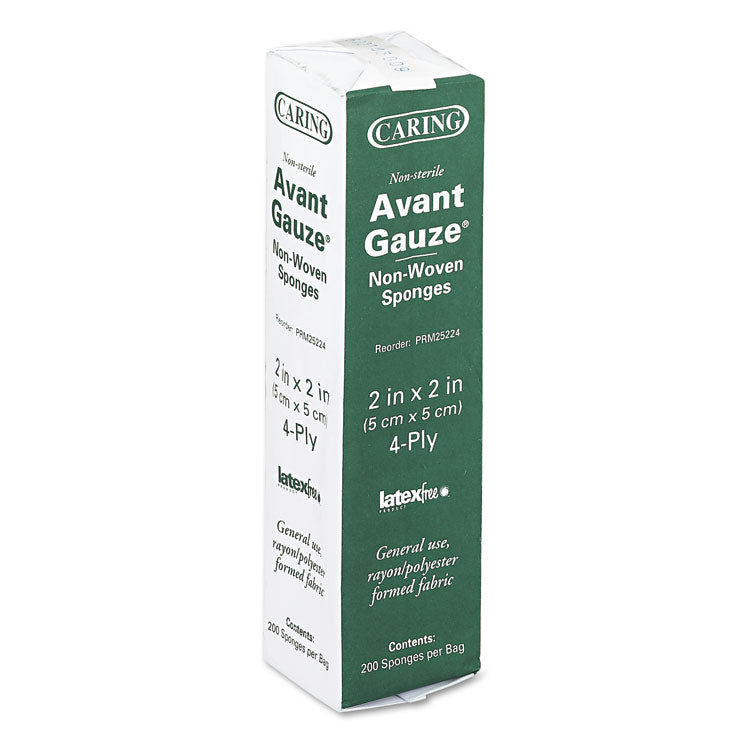 Gauze Sponges, Non-Sterile, 4-Ply, 2 X 2, 200/box