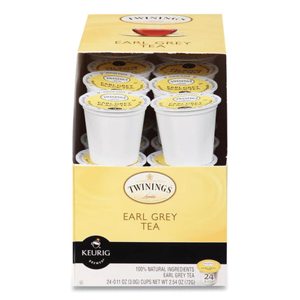Tea K-Cups, Earl Grey, 0.11 Oz K-Cups, 24/box