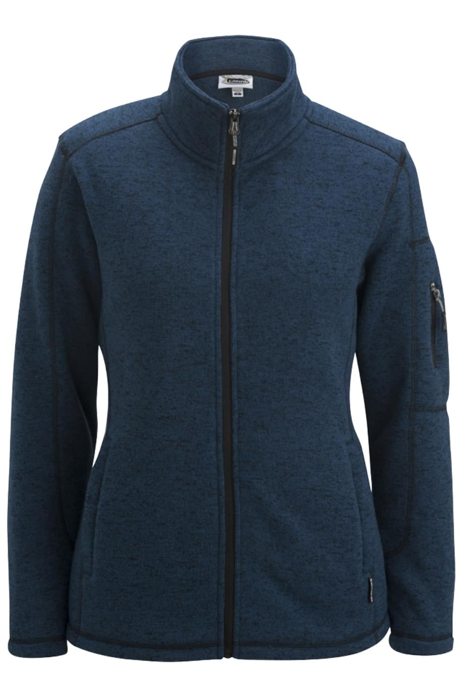 EDWARDS LADIES SWEATER KNIT FLEECE JACKET